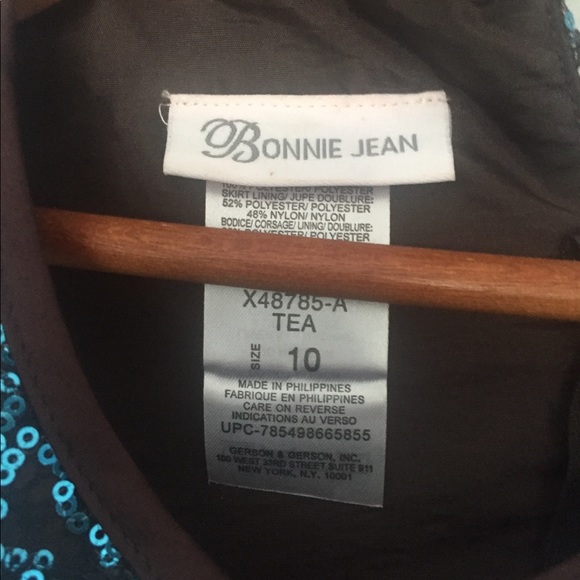 Blue and Brown Sequinned Dress - Picture 3 of 4